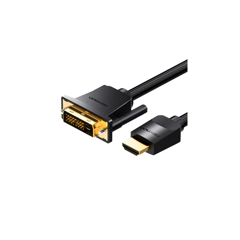 HDMI to DVI (24+1) cable Vention ABFBI 3m, 4K 60Hz/ 1080P 60Hz (black)